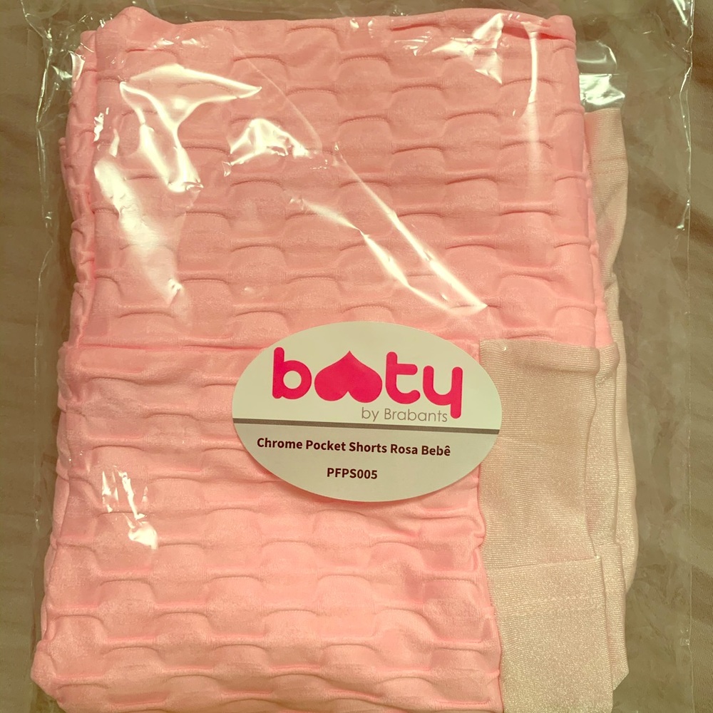 Booty by Brabants Rosa Bebê Chrome Pocket Shorts